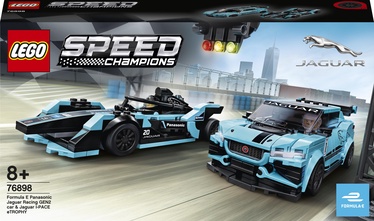 Konstruktor LEGO® Speed Champions Formula E Panasonic Jaguar Racing GEN2 Car & Jaguar I-Pace eTrophy 76898