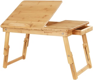 Songmics Laptop Desk Bamboo 63.5x35x33.5cm