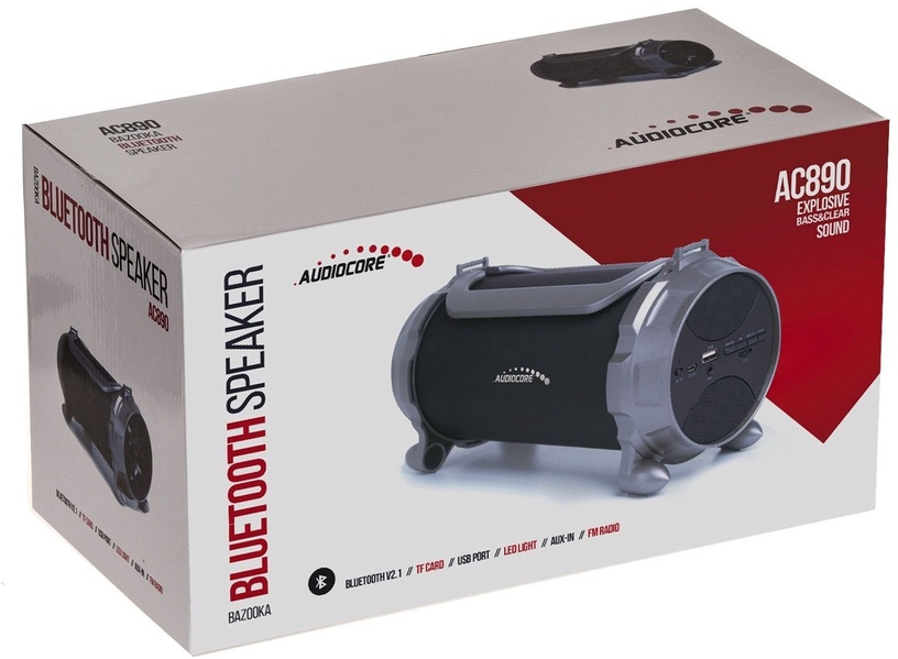 Bezvadu skaļrunis Audiocore AC890, melna, 3 W