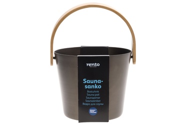 Kibiras saunai Rento, aliuminis, rudas