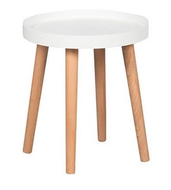 Black Red White Mona Coffee Table White/Beech