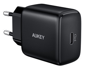 Адаптер Aukey PA-R1 Mini, USB Type-C, черный, 20 Вт