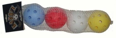 Florbola bumbiņa Acito, zila/balta/sarkana, 4 gab.