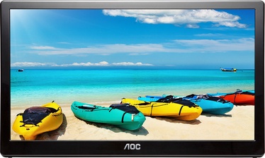 Monitorius AOC I1659FWUX Portable USB 3.0 Powered Monitor, 15.6", 5 ms