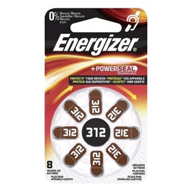 Elementai Energizer, ZA312/PR41, 1.4V, 8 vnt