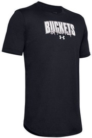 T-krekls Under Armour Baseline Verbiage T-Shirt 1351295-001 Black S