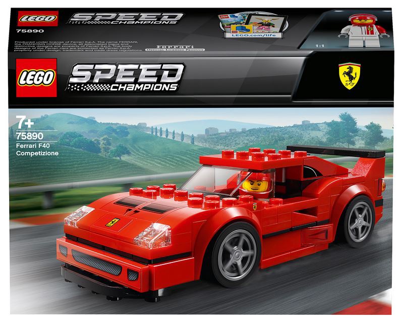 Konstruktor LEGO® Speed Champions Ferrari F40 Competizione 75890, 198 tk
