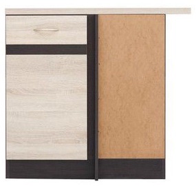 Apakšējais virtuves skapītis Black Red White Corner Right Junona Line DNW/100/82P Sonoma Oak/Wenge, 785x490x820 mm