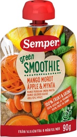 Semper Green Smoothie From 6 Months 90g Mango & Carrots & Apple & Mint