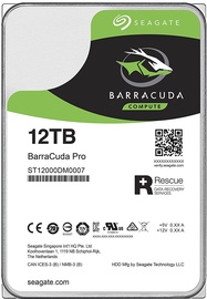 Seagate BarraCuda Pro 12TB 7200RPM SATA III 256MB ST12000DM0007