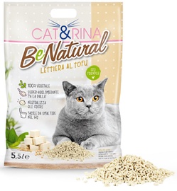 Kaķu pakaiši organiskās (cementējošās) Cat&Rina Be Natural, 5.5 l