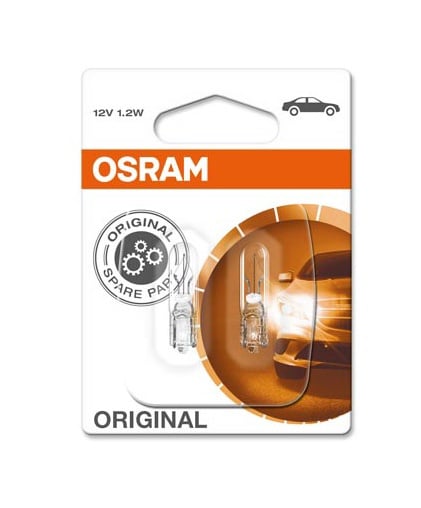 Автомобильная лампочка Osram 1.2W 12V W2X4,6D 2721-02B