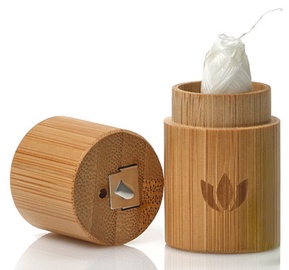 Naturbrush Biodegradable Dental Floss With Bamboo Case 2pcs Set