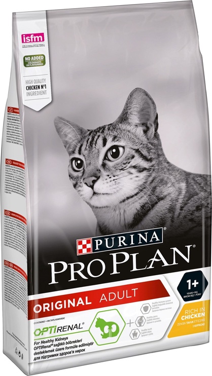 Kuiv kassitoit Purina Pro Plan Original Adult Opti Renal, kanaliha, 1.5 kg