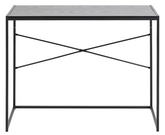 Home4you Seaford Writing Desk Grey/Black