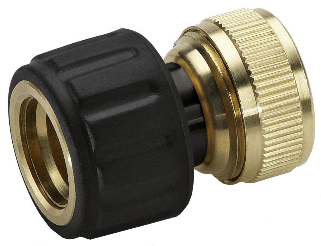 Karcher Brass Hose Connector 1/2 and 5/8 With Aqua Stop Senukai.lt