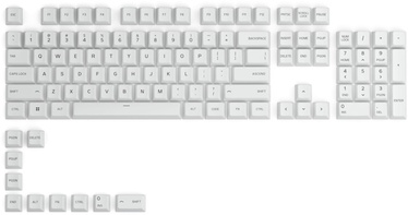 Tastatūras vāciņš Glorious PC Gaming Race GPBT Arctic White US, balta