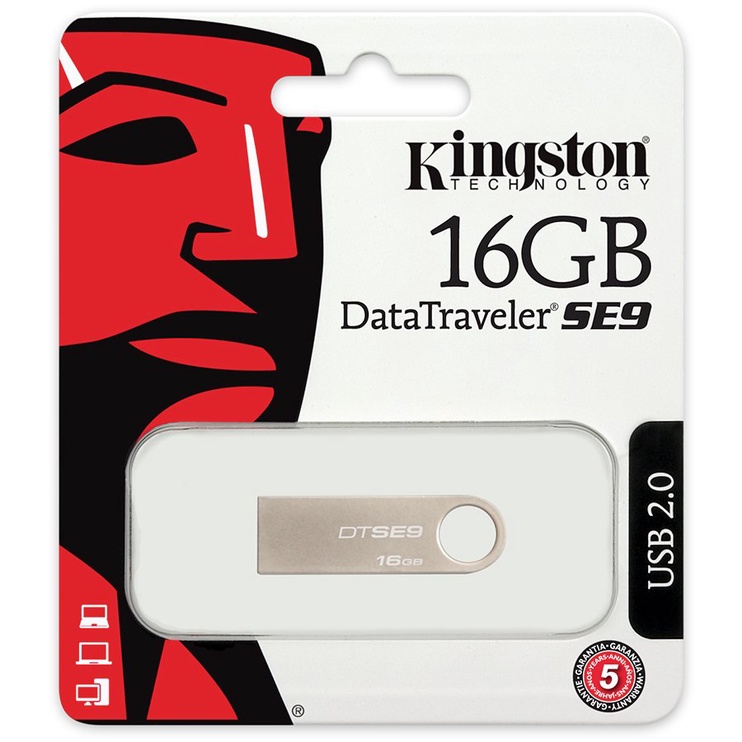 USB atmintinė Kingston SE9, 16 GB