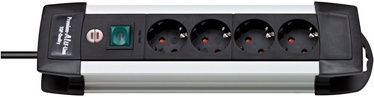 Brennenstuhl Premium-Alu-Line Extension Socket 4-way Silver/Black 1.8m