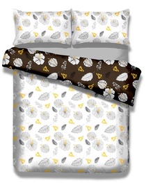 AmeliaHome Snuggy Floral Rain Bedding Set 200x220/70x80 2pcs