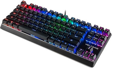 Клавиатура Modecom Volcano Lanparty RGB Gateron Yellow EN, черный