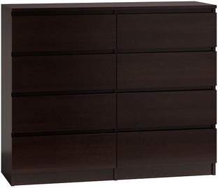 Top E Shop Malwa M8 Chest of 8 Drawers 120cm Wenge