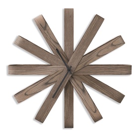Настенные и интерьерные часы Umbra Ribbon Wood Clock Walnut