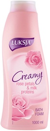 Luksja Creamy Rose Petals & Milk Proteins Bath Foam 1000ml