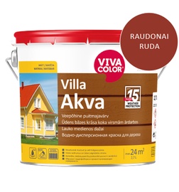 Fasāžu krāsa Vivacolor Villa Akva, sarkanbrūns, 2.7 l