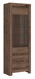 Шкаф-витрина Balin REG1W, дубовый, 68 см x 39.5 см x 196.5 см