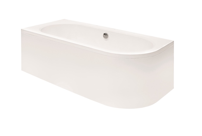 Vann, sisseehitatav Besco Avita, 150 cm x 75 cm x 42 cm, vasakpoolne