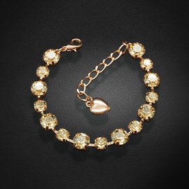 Diamond Sky Bracelet Classic IV Golden Shadow With Swarovski Crystals