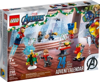 Конструктор LEGO Marvel Новогодний календарь «Мстители» 76196, 298 шт.