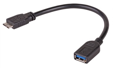 Адаптер Akyga USB 3.0 female, Micro USB 3.0 B male, 0.15 м