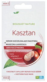 Sejas serums Bielenda Bouquet Nature Chestnut Serum Sealing Blood Vessels + Soothing Mask, 2 x 5 g