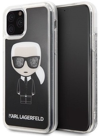 Karl Lagerfeld Iconic Glitter Back Case For Apple iPhone 11 Pro Black