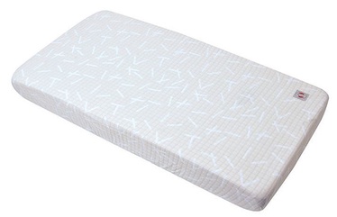 Lodger Fitted Baby Sheet Slumber Print Ivory Hydrofiel 70x140