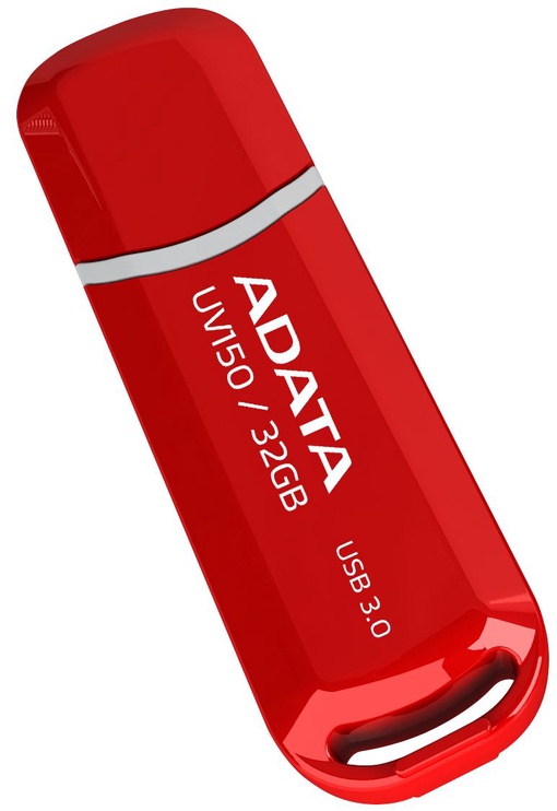 USB atmintinė Adata DashDrive UV150, raudona, 32 GB