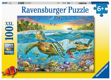 Ravensburger XXL Puzzle Swim With Sea Turtles 100pcs 129423