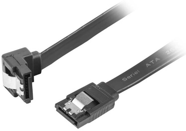 Juhe Lanberg SATA To SATA 6 Gb/s Angled Black 0.7m