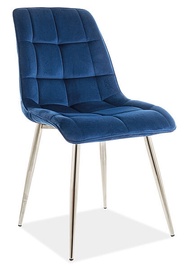 Стул для столовой Signal Meble Chic Velvet, синий
