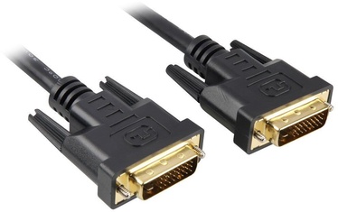 Juhe Sharkoon DVI-D To DVI-D, must, 5 m
