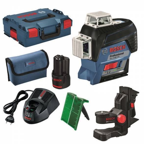 Нивелир Bosch Laser GLL 3-80 CG, зеленый