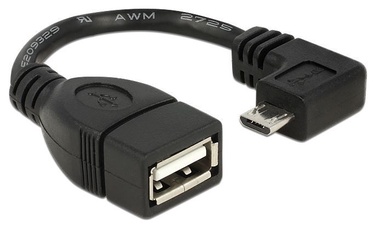 Delock Cable USB / USB-micro Black 0.11m