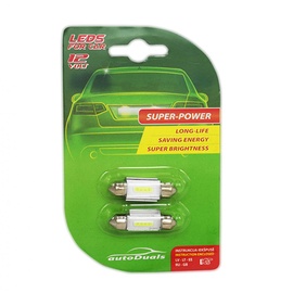 Автомобильная лампочка C5W 36MM, LED, синий, 12 В