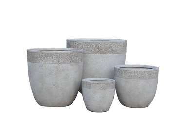 Puķu pods LT3713-4S, keramika, Ø 250 mm, pelēka