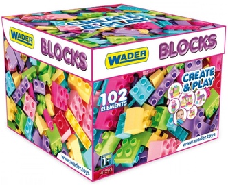 Wader Blocks Create&Play Pink In Carton Box 102pcs 41293