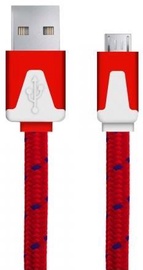 Esperanza Braided Cable USB to USB-micro Red 1m