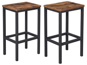 Baro kėdė Songmics, ruda/juoda, 40 cm x 30 cm x 65 cm
