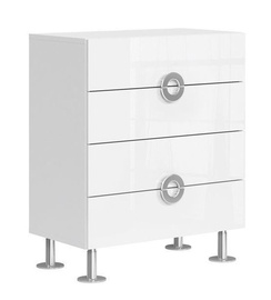 Black Red White Ringo KOM4S Drawer 70x84cm Alpine White